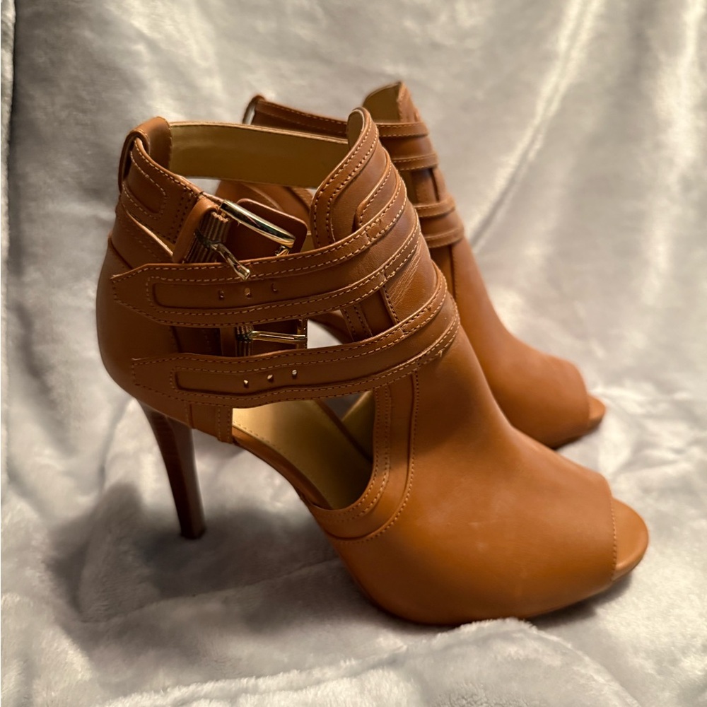 Michael Kors Tan Heeled Boots